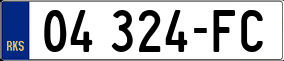 Trailer License Plate